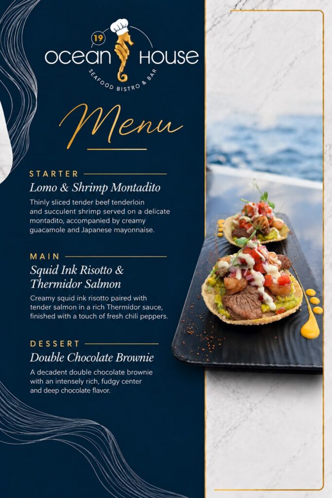 Ocean House Seafood Bistro & Bar | DineOut menu 2026