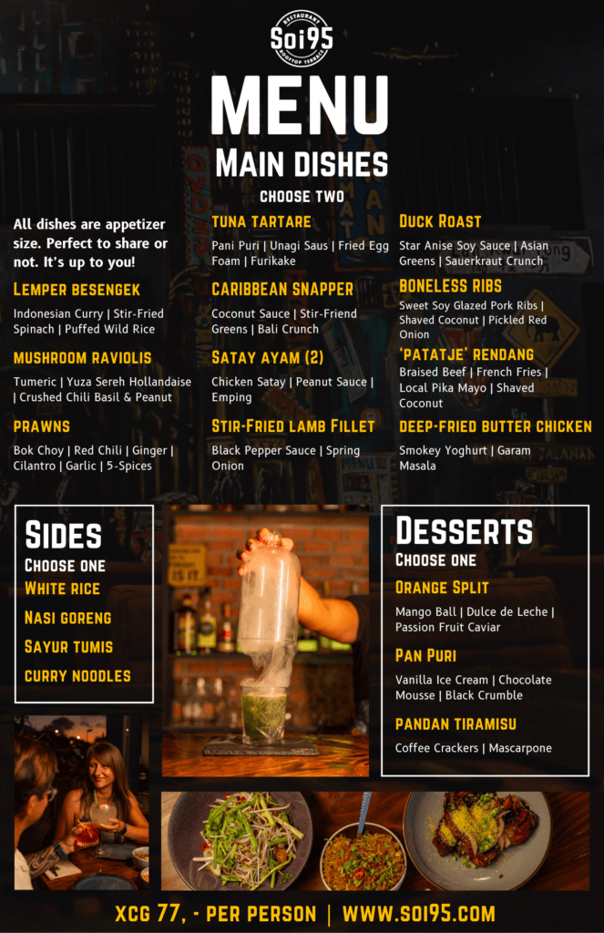 Soi95 | DineOut Menu 2026
