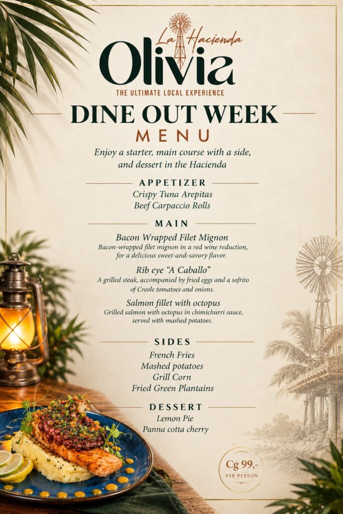 La Hacienda Olivia | DineOut menu 2026