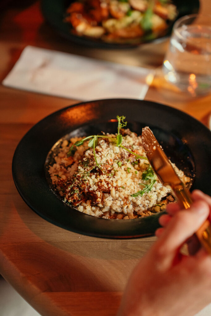 Mondi Jan Thiel pasta and seafood dish