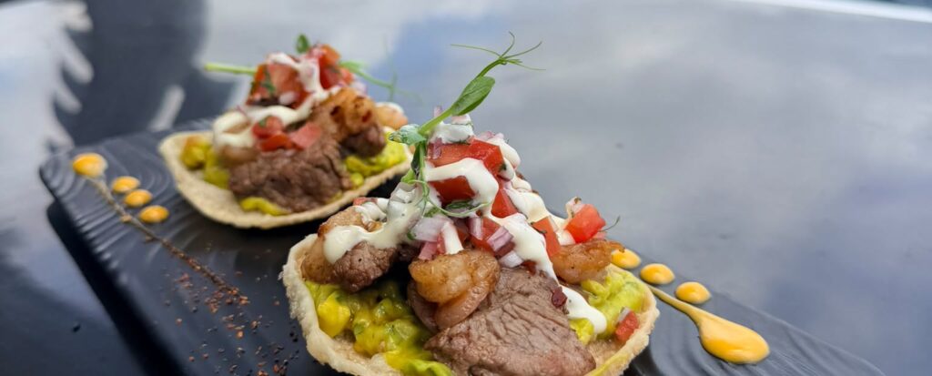 Shrimp and beef starter at Ocean House 19