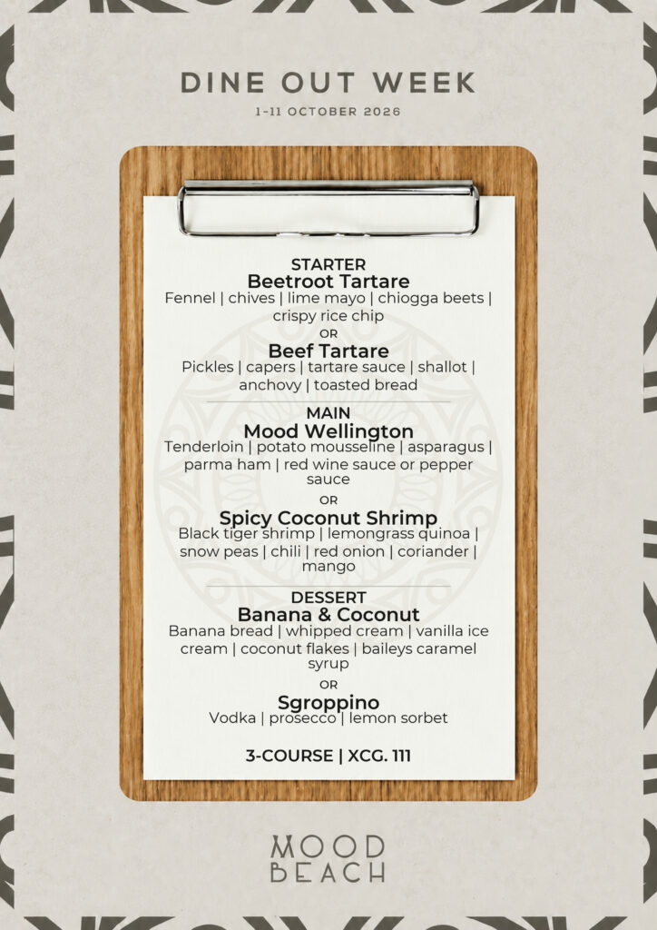 Three-course menu · Cg 111