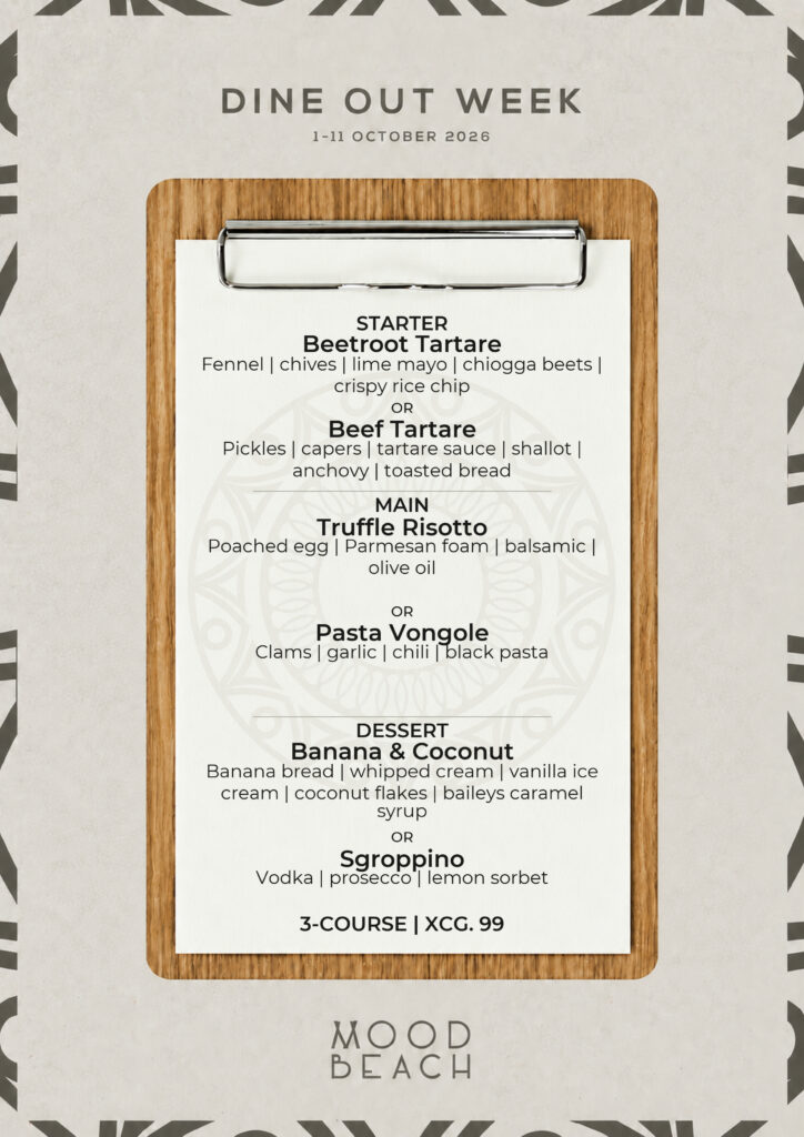 Three-course menu · Cg 99