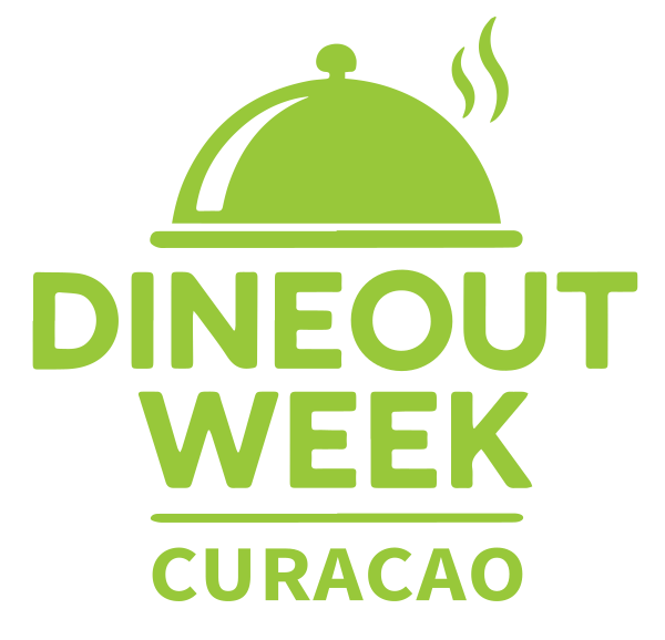 Official DineOut Week Curaçao green logo